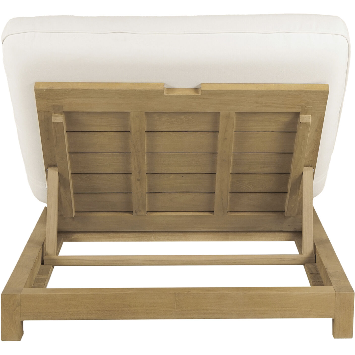 Enzo White Outdoor Adjustable Lounge Chair